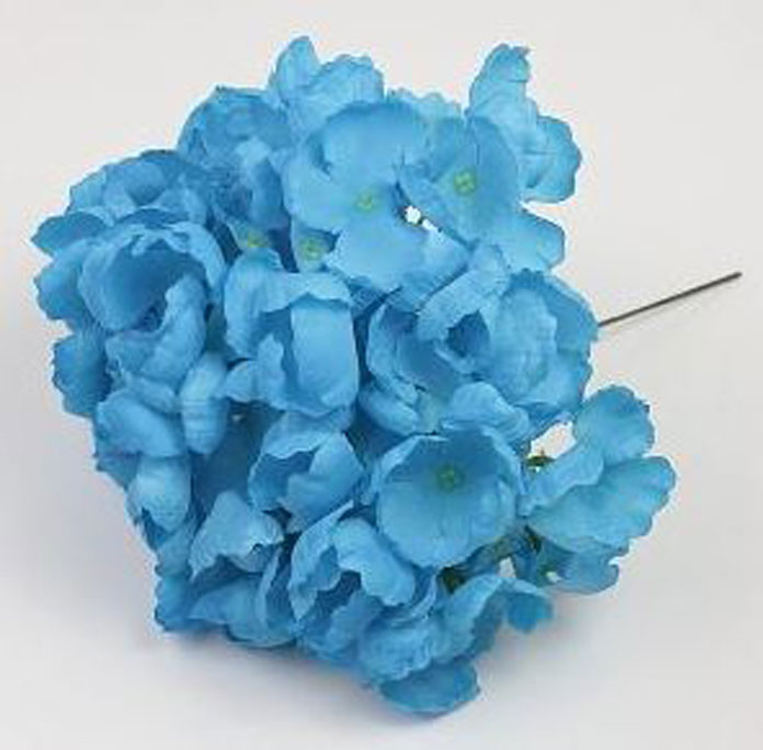 ターコイズアジサイ、フラメンコ花 20cm | FlamencoExport